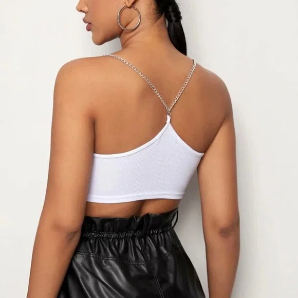 Chain butterfly racerback crop top - Picture 2 of 2